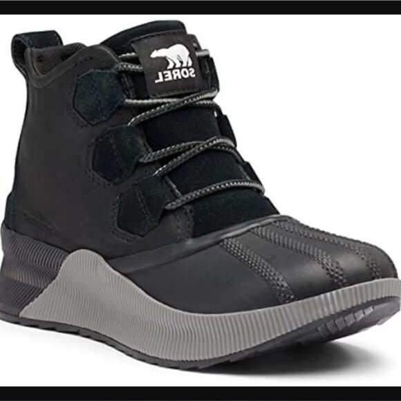 Sorel "Out N About III Waterproof Boots \\ Size 39 (8) // All Black - Picture 2 of 15